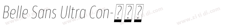 Belle Sans Ultra Con字体转换